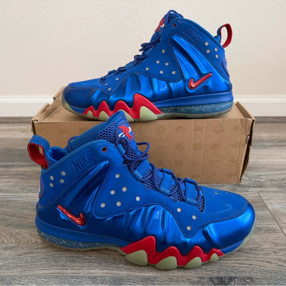 Nike Barkley Posite Max 'Sixers' sneaker in a blue Foamposite upper size 12